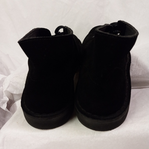 ?Clarks Boots Chukka Ankle Black Suede Leather Lace Up Size 8M  New main image 11